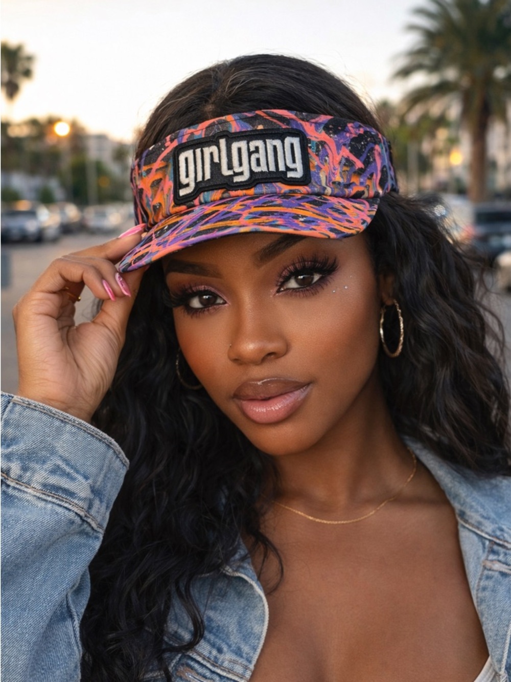 Multicolor Paint-Splash Visor